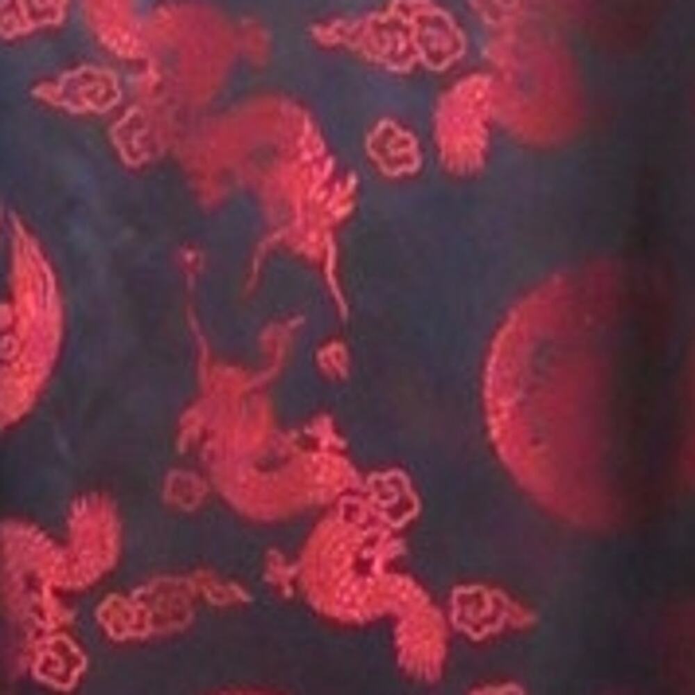 Oriental Shanghai China Kimono Stunning Red/ Black Dragon Motif XXL - Picture 7 of 7